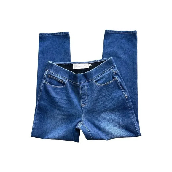 Soft Surroundings Pull-On Stretch Blue Denim Jeggings – Size PM (Petite Medium) - Picture 2 of 14